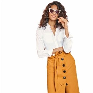 Boden Leonora Pencil Skirt in Yelliw Ochre